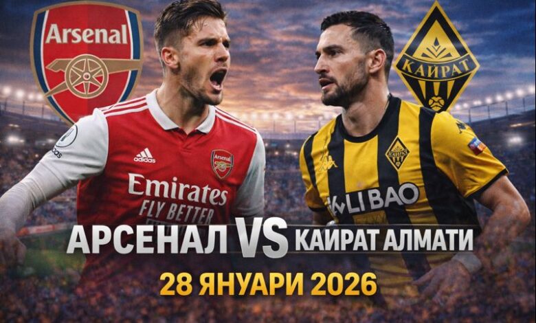 Арсенал – Кайрат Алмати прогноза 28.01.2026