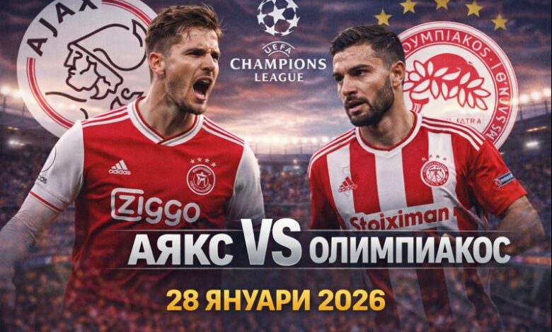 Аякс – Олимпиакос прогноза 28.01.2026