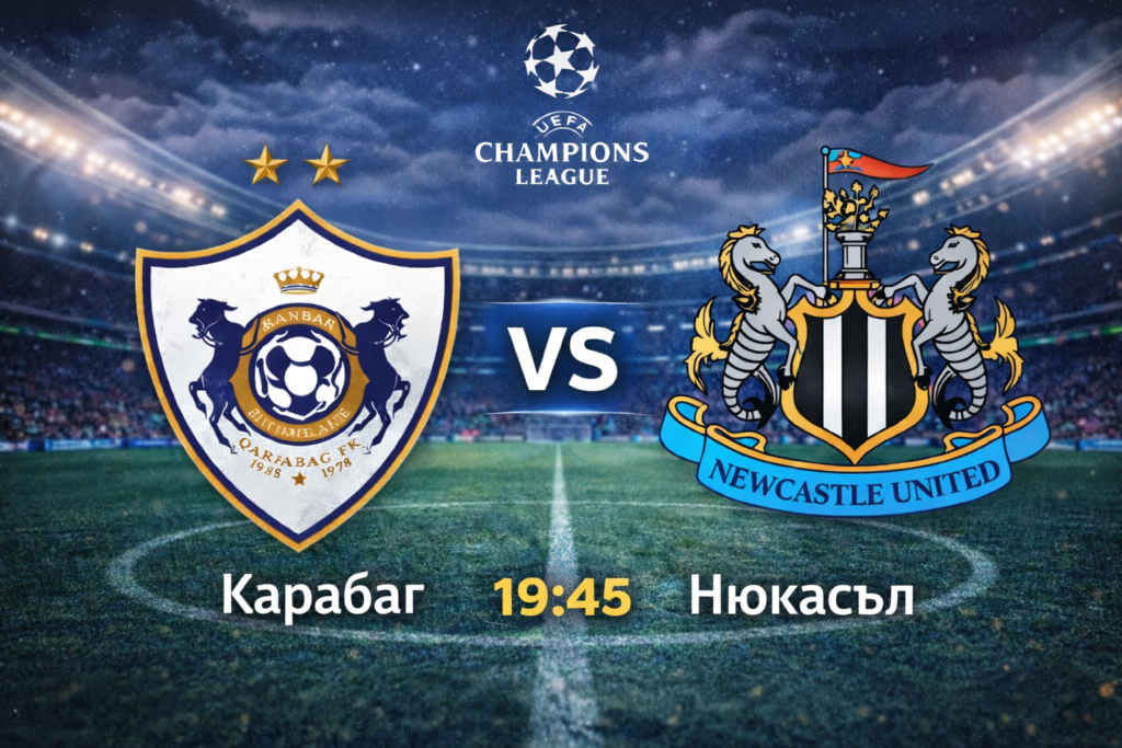 Карабаг срещу Нюкасъл в ШЛ